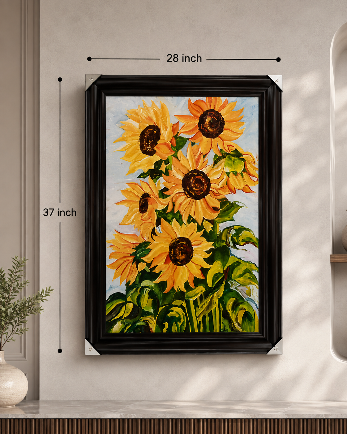 Sunflower Hand Painting