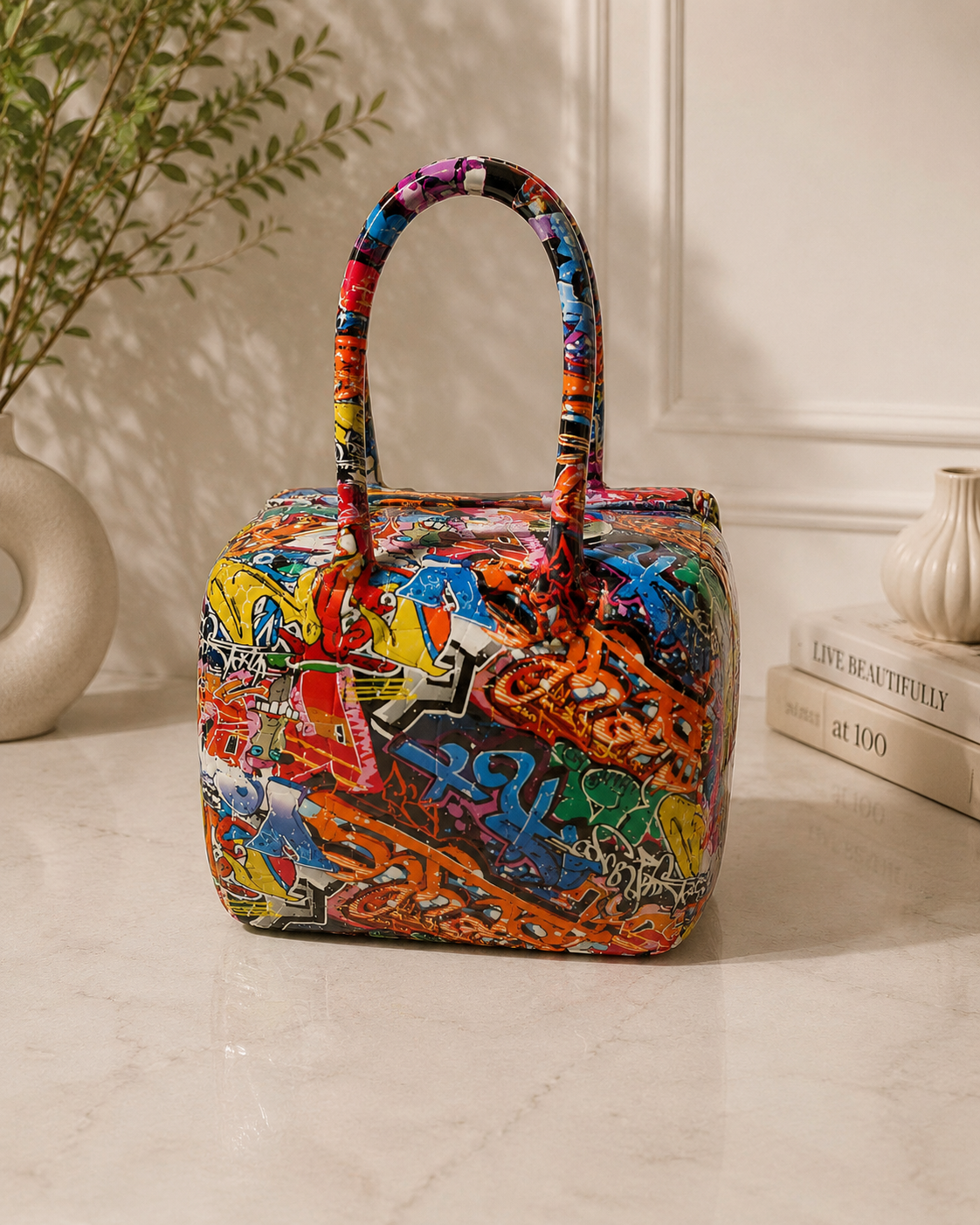 Graffiti Ceramic Handbag