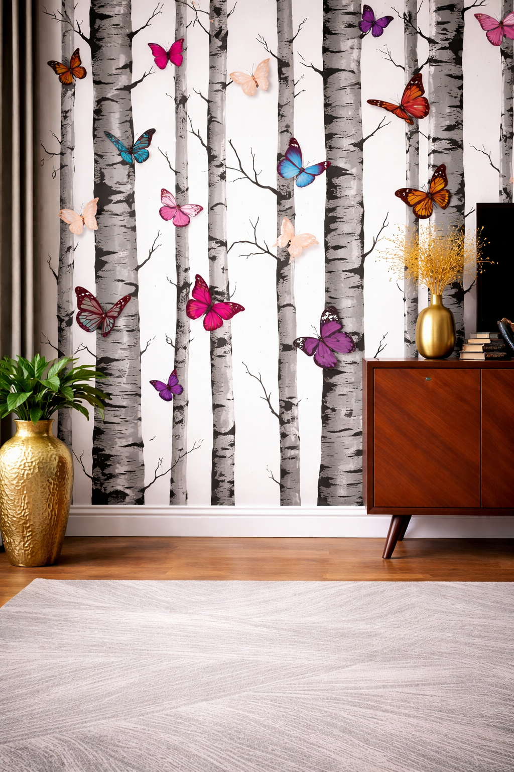 BUTTERFLY FOREST WALLPAPER