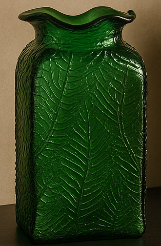 ALVA TEXTURED GLASS VASE