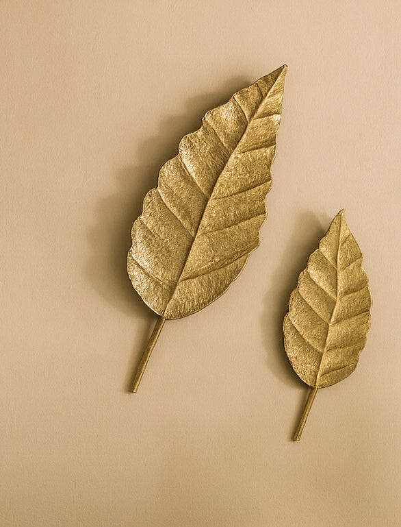 Antique Leaf Wall Décor Set of 2