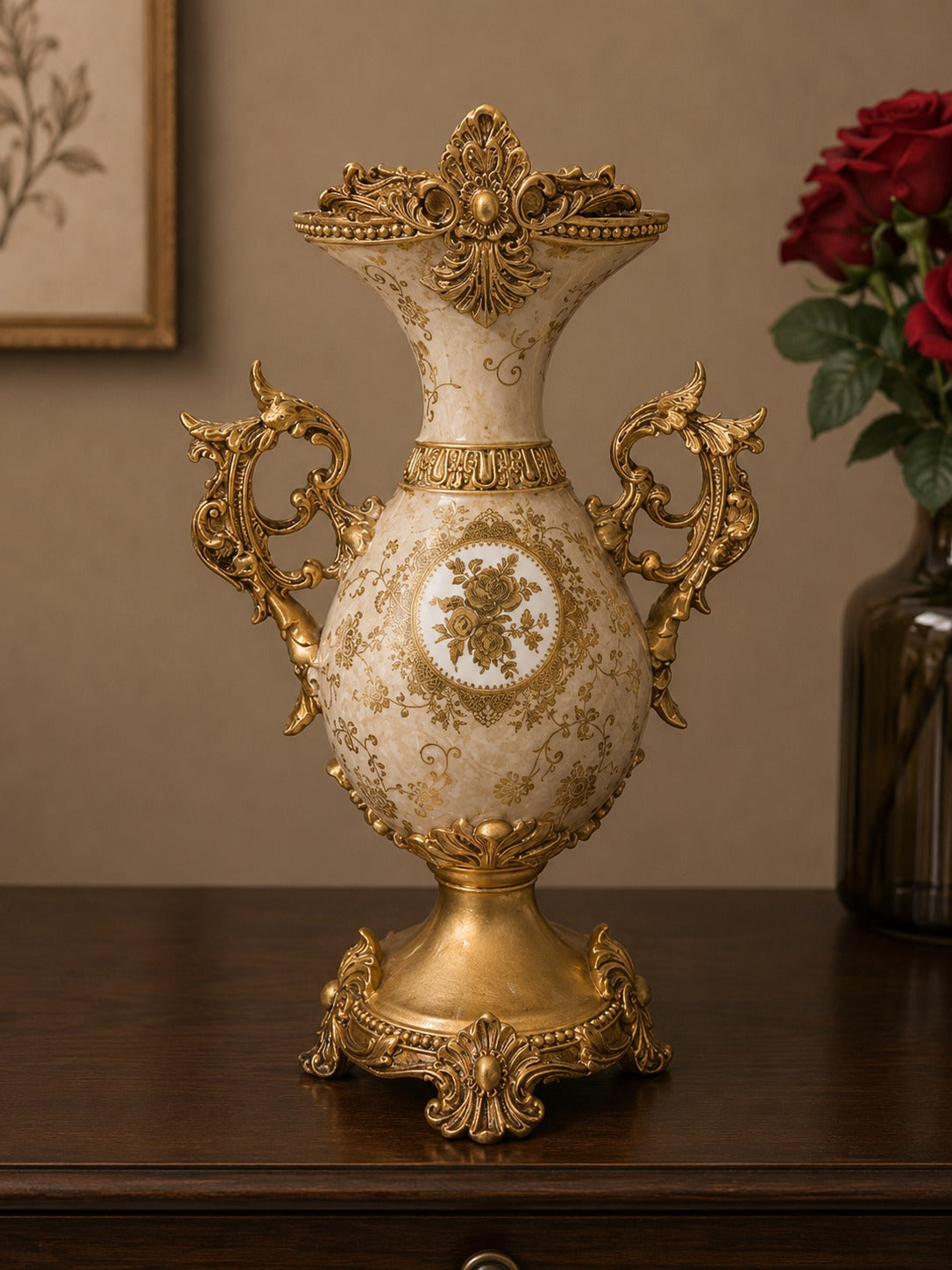 IVRA BAROQUE BROWN VASE