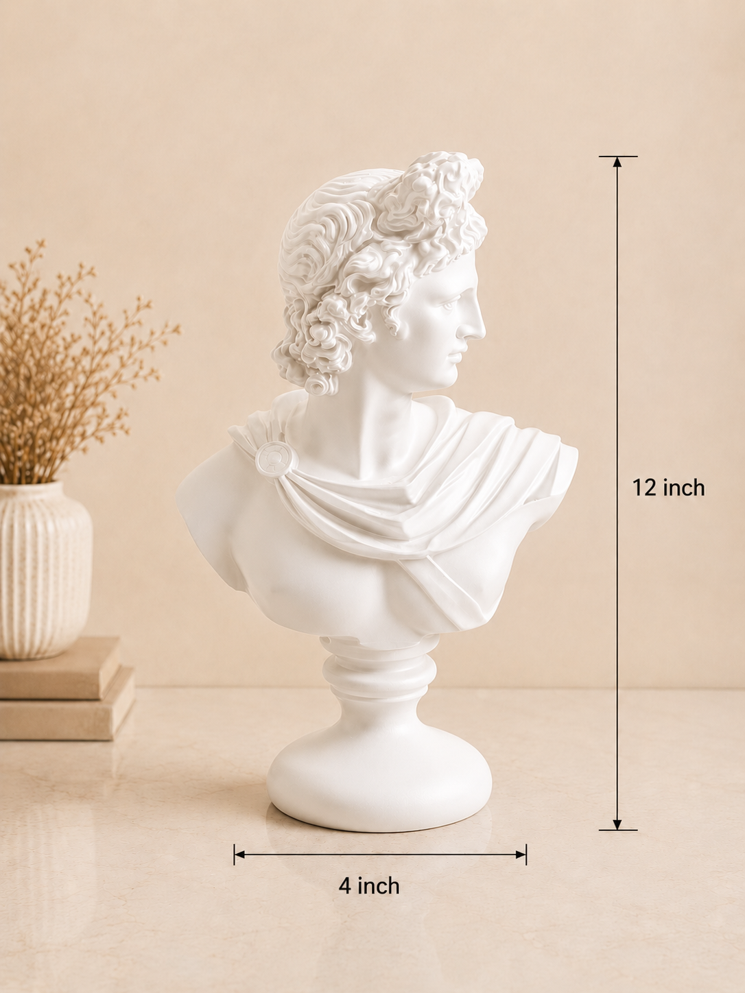 APOLLO BUST SCULPTURE