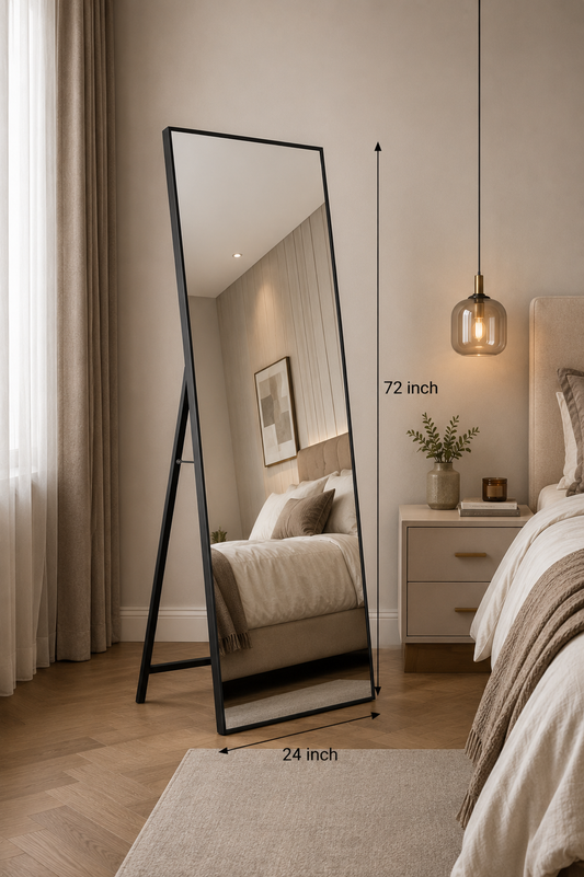 Slim Edge Floor Mirror