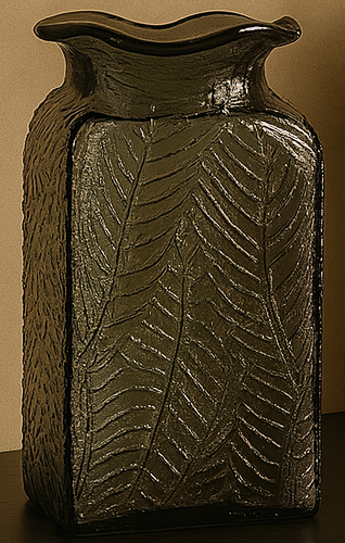 ALVA TEXTURED GLASS VASE