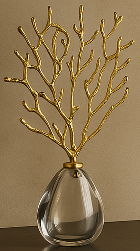 BRIYA CRYSTAL CORAL SCULPTURE