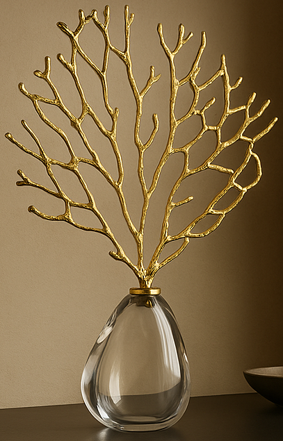 BRIYA CRYSTAL CORAL SCULPTURE