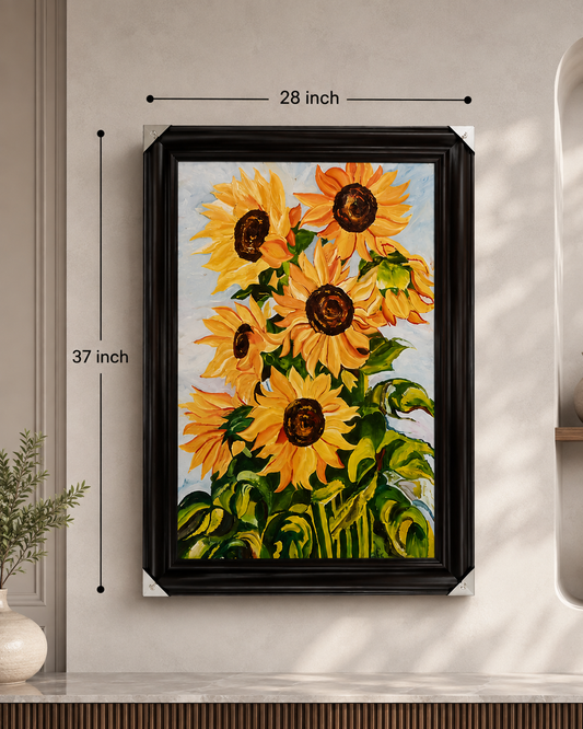 Sunflower Hand Painting