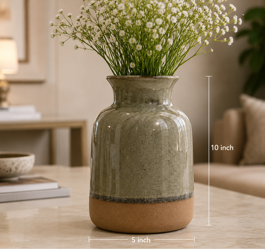 Textured Artisan Ceramic Vase