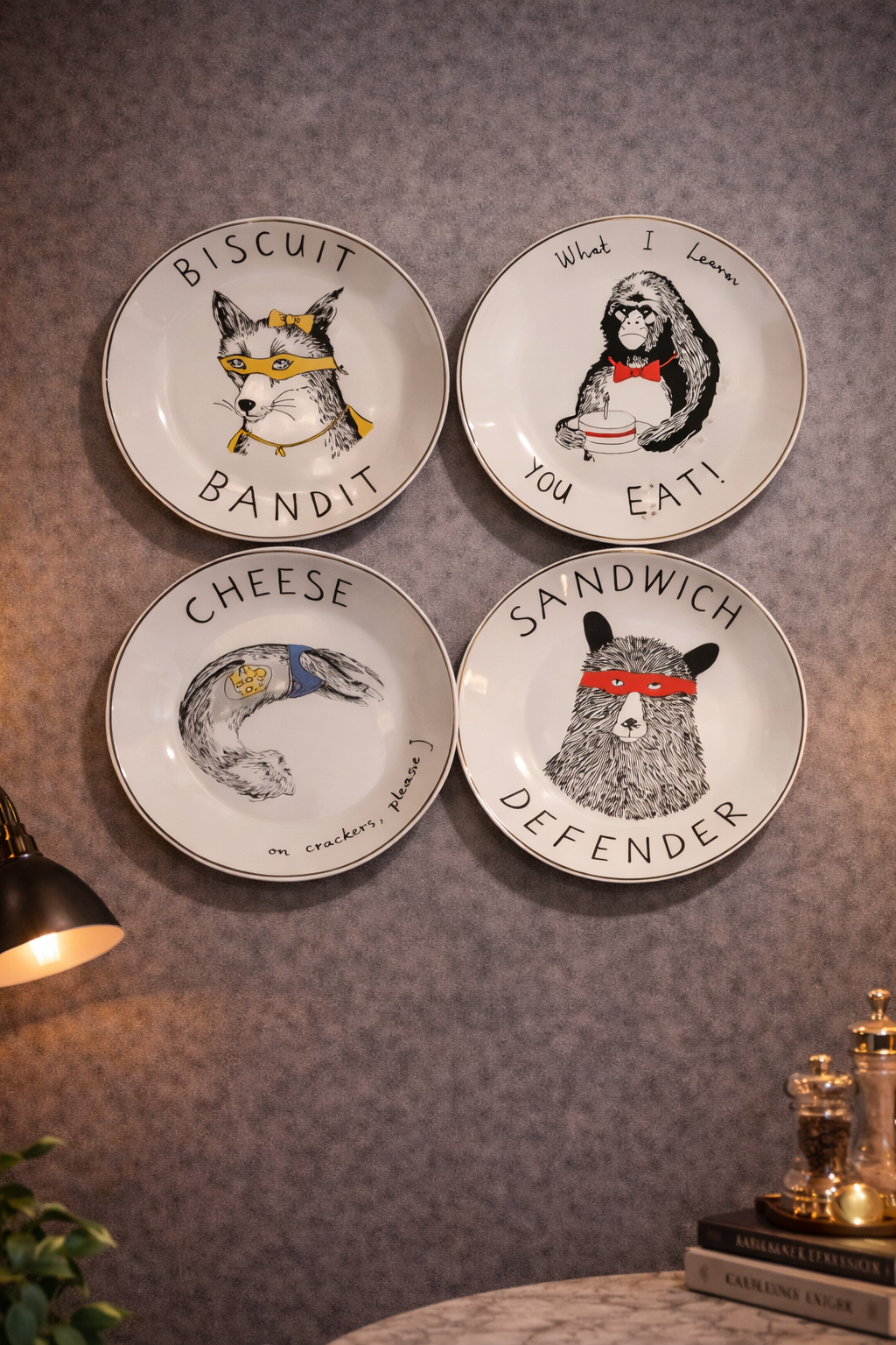 Animal Story Wall Plates