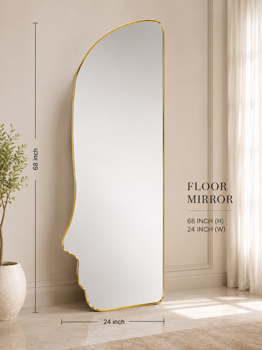 Man Face Floor Mirror
