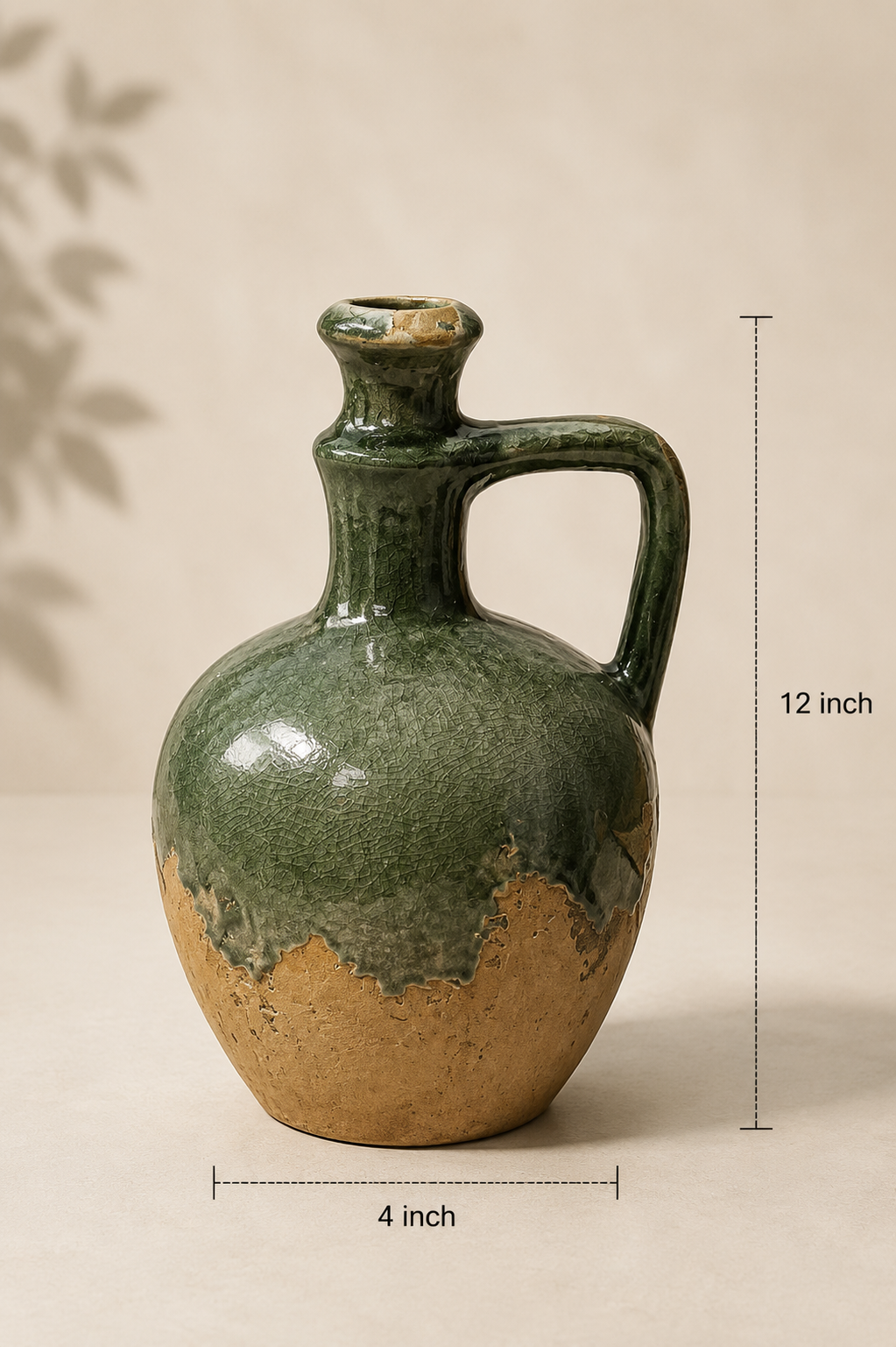 Rustic Artisan Ceramic Jug Vase