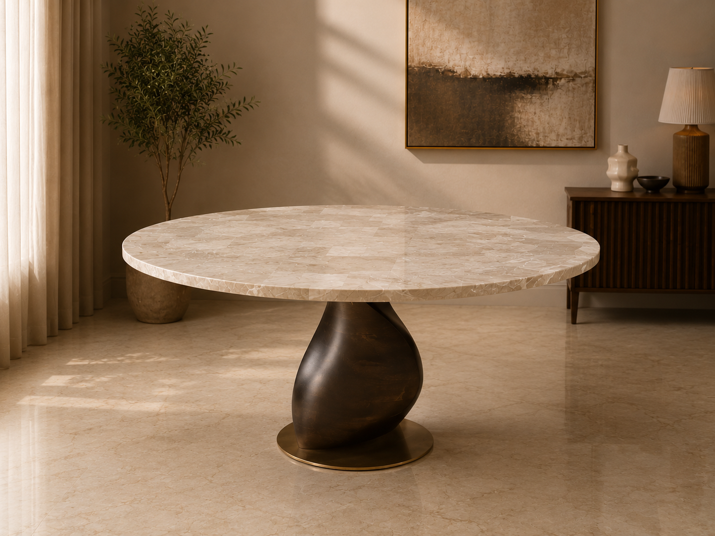 PEARL CREST DINING TABLE