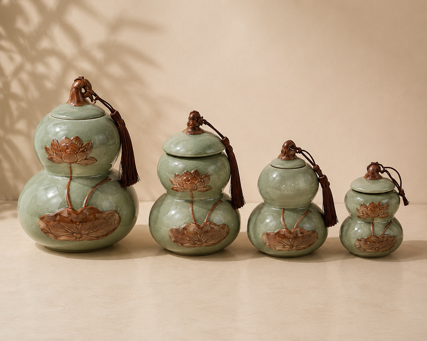Lotus Gourd Decorative Jar Collection