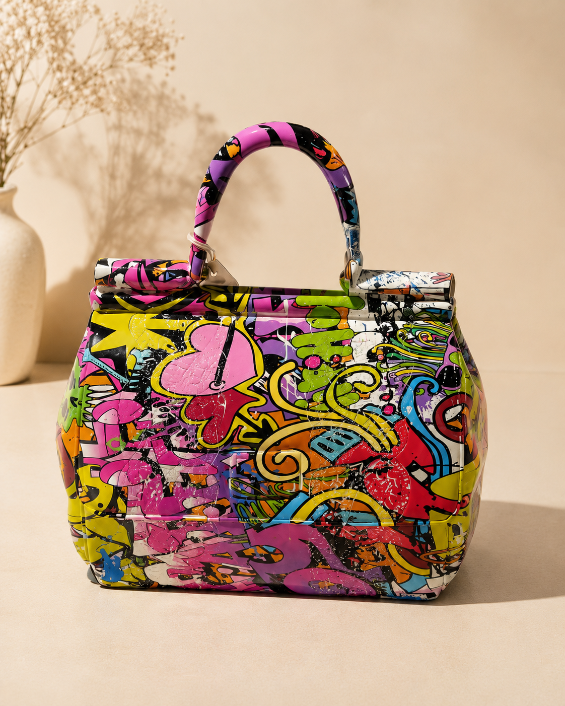 Graffiti Ceramic Handbag