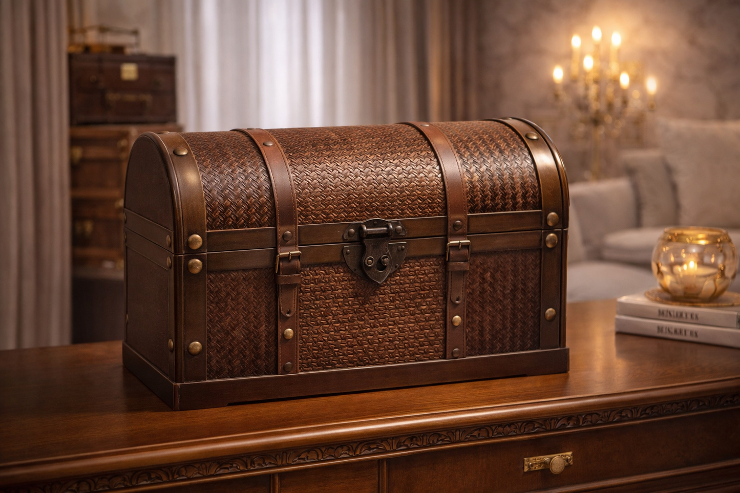 Odyssey Vintage Wooden Storage Box Set