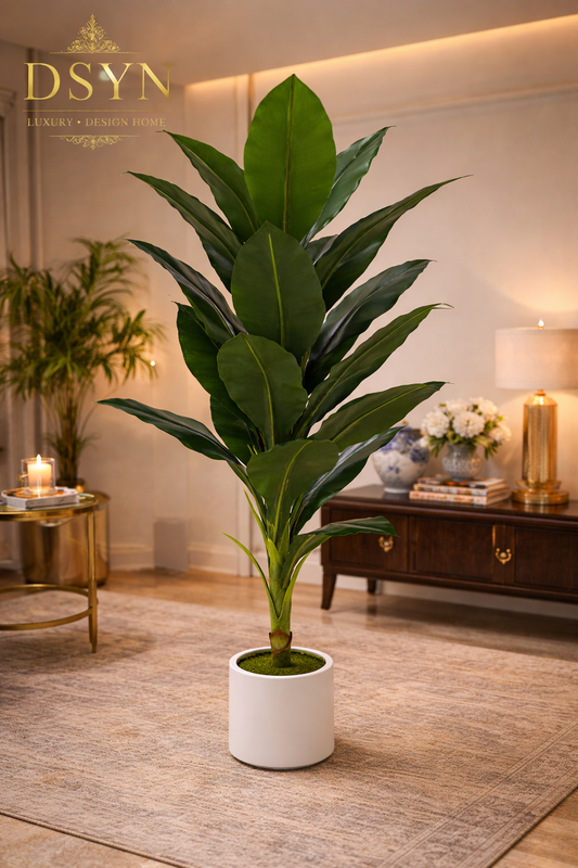Evergreen Botanical Banana Leaf Plant