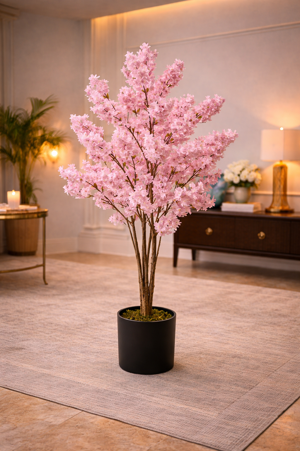 Evergreen Botanical Blossom Tree