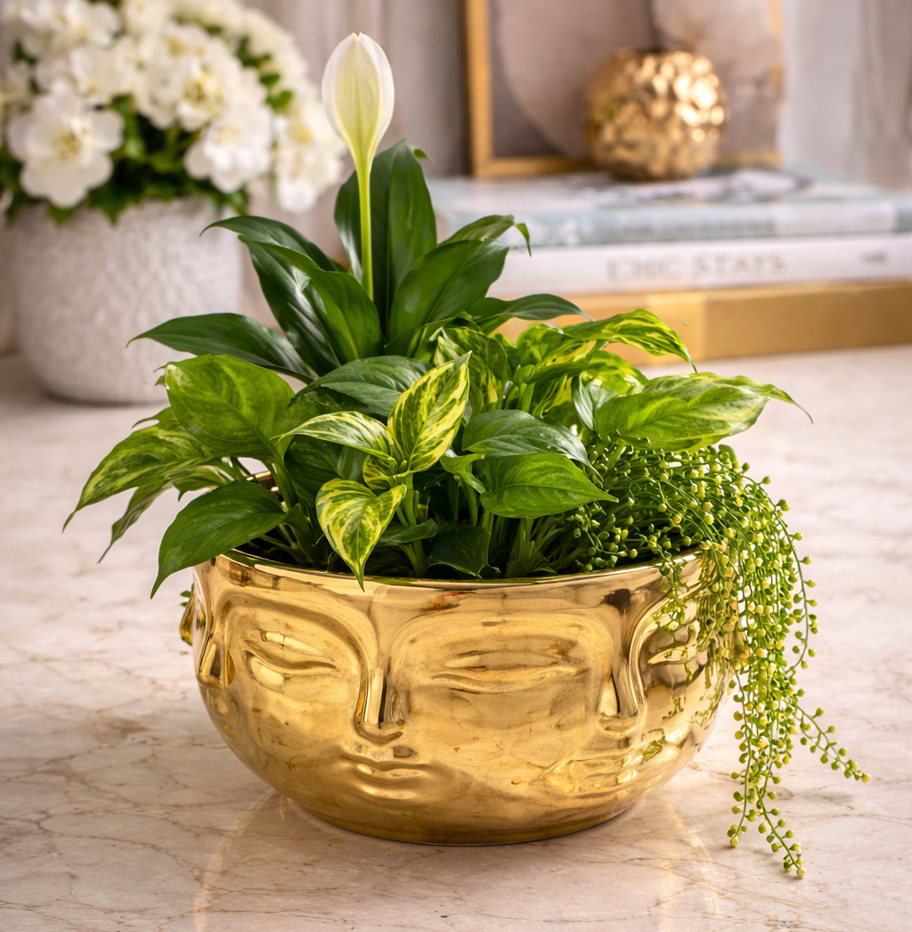 Golden Designer Vase
