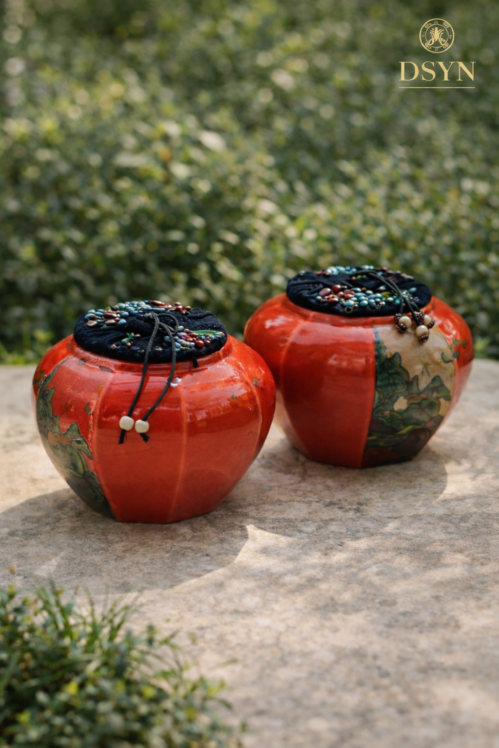 TERRA BLOOM DECORATIVE JARS (SET OF 2 )