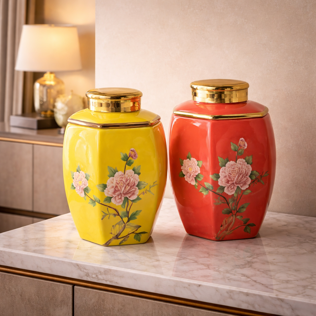 FLORA ROYALE DECORATIVE JAR