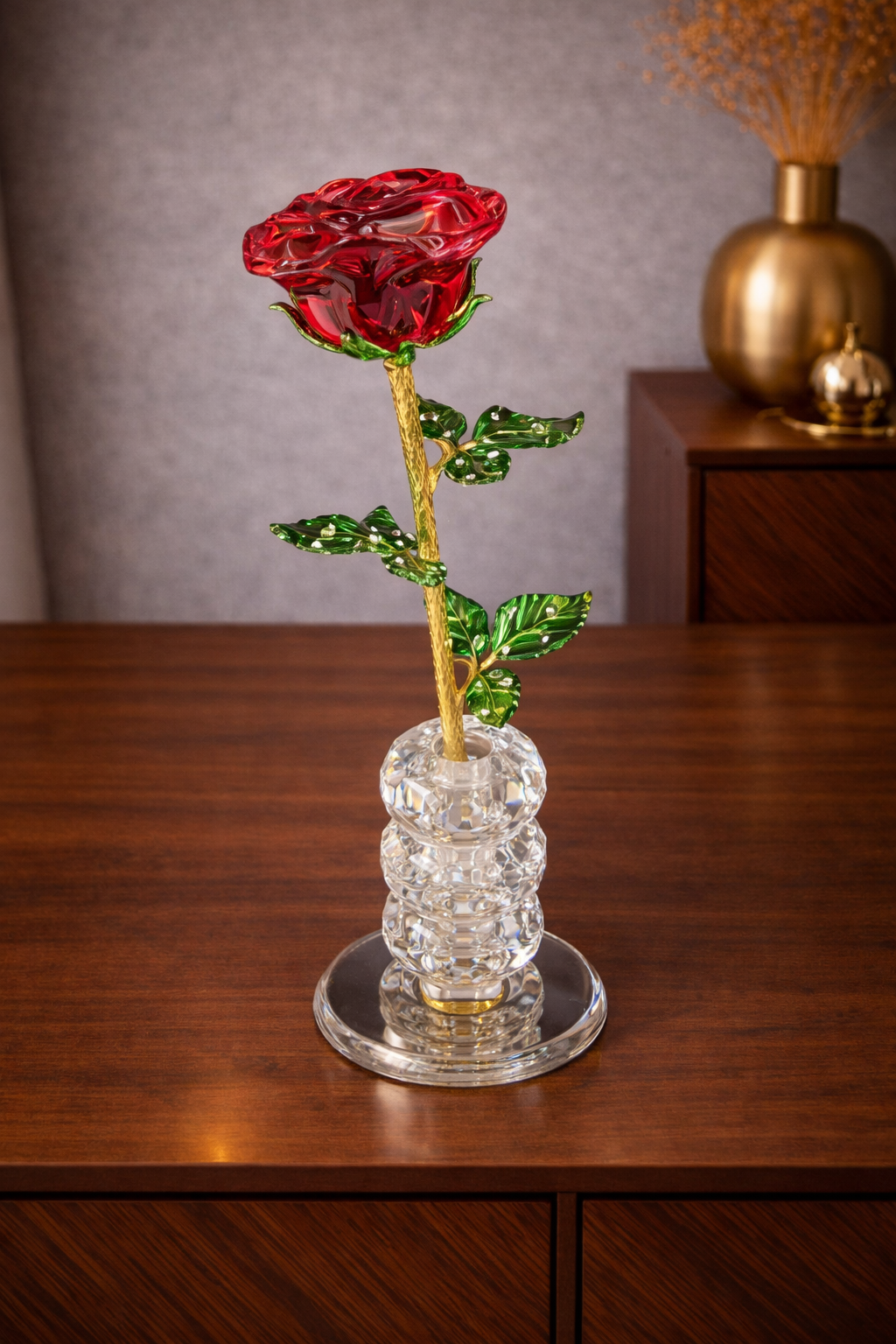 Crystal Bloom Solitaire Rose