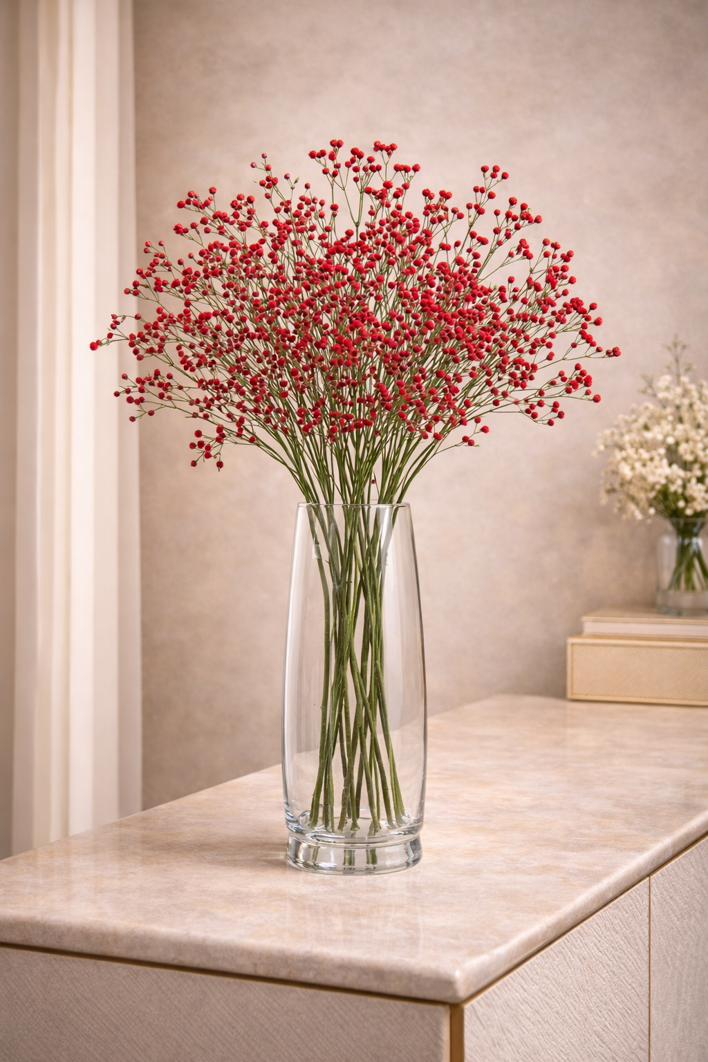 Floral Bloom Berry Spray