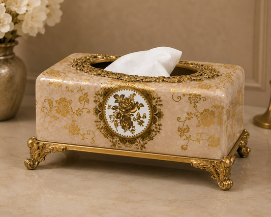 ROYALE BLOOM TISSUE HOLDER
