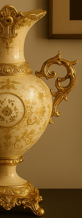 IVRA BAROQUE BROWN VASE