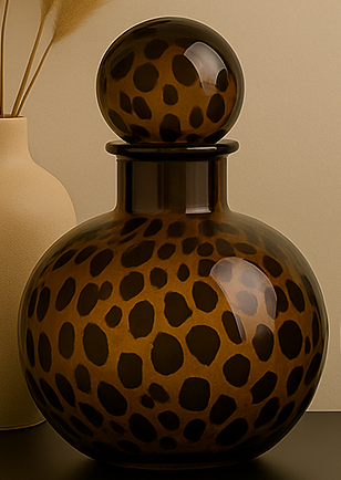 LEO TEXTURED GLASS BOTTLE