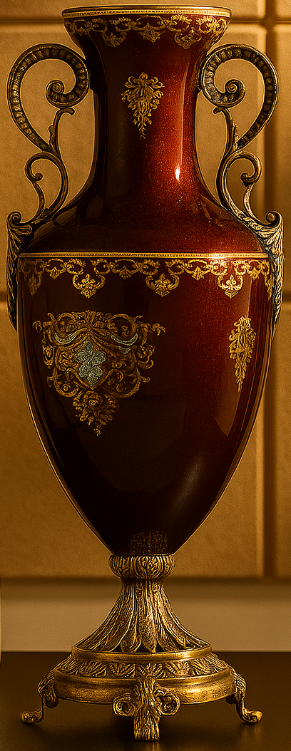 MAEVE IMPERIAL MAROON VASE