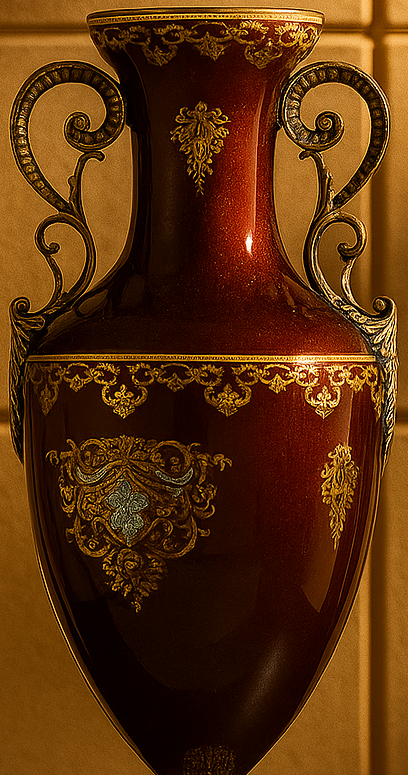 MAEVE IMPERIAL MAROON VASE