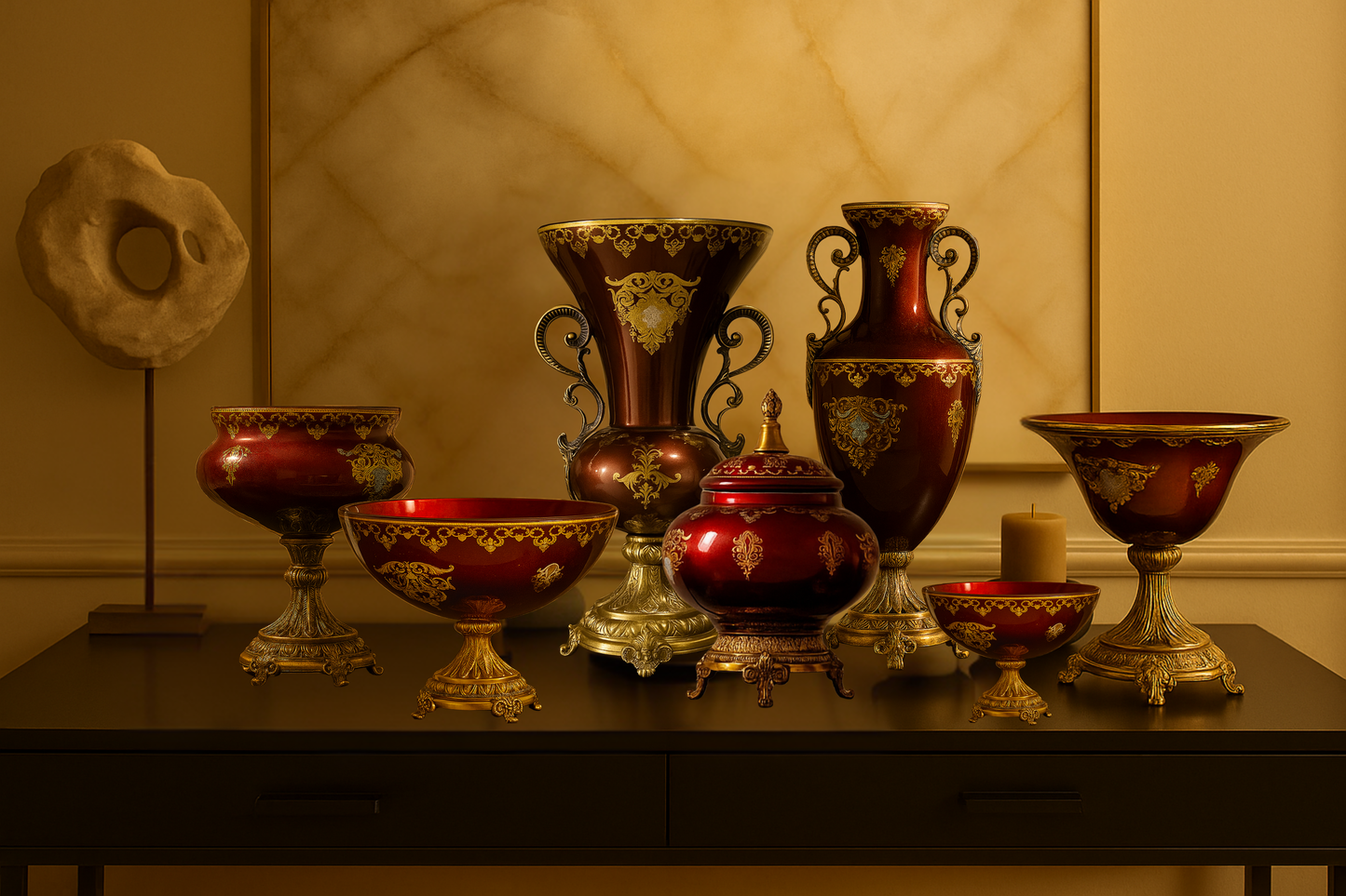MAEVE ROYALE MAROON BOWL