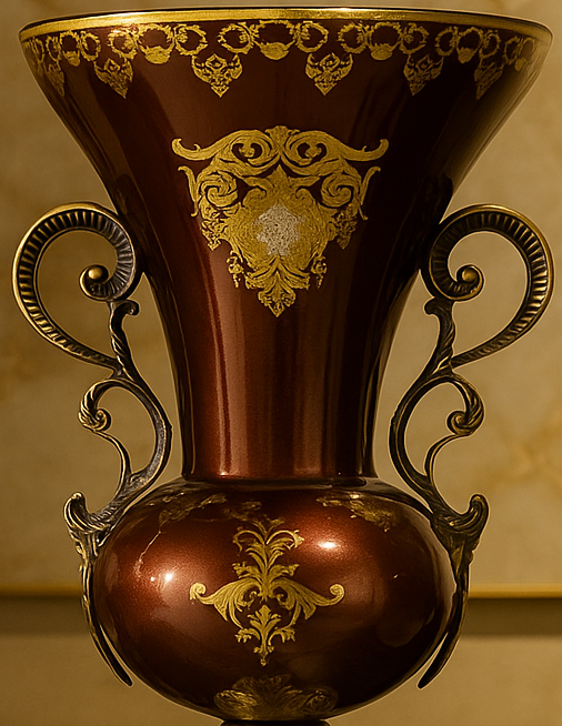 MAEVE REGAL MAROON VASE