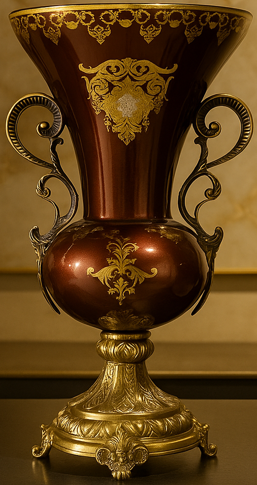 MAEVE REGAL MAROON VASE