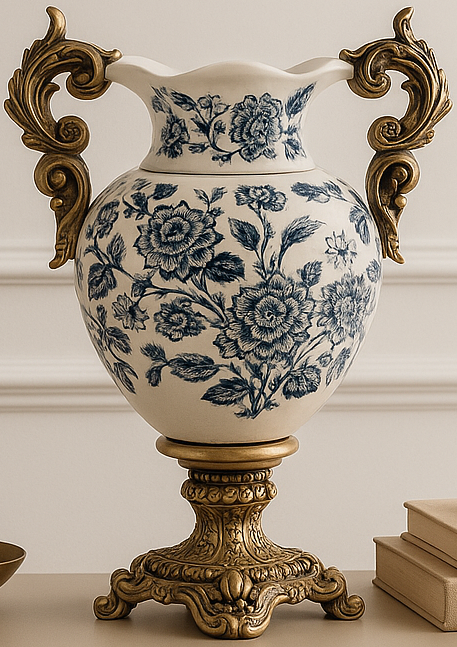 SEREN BLEU ROYALE CERAMIC VASE