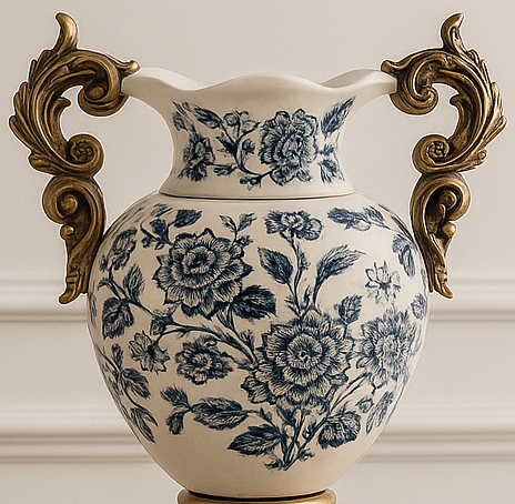SEREN BLEU ROYALE CERAMIC VASE