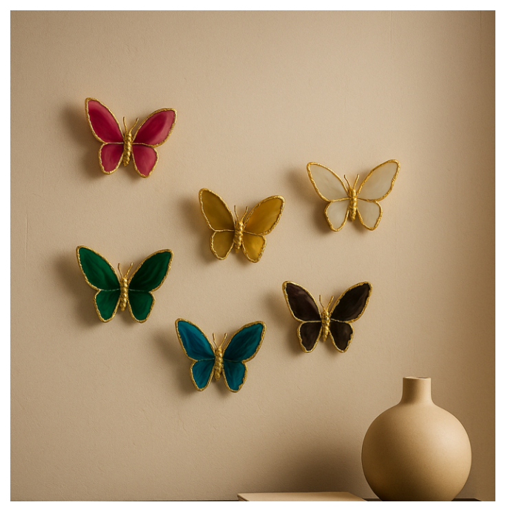 Copper Butterfly Wall Art