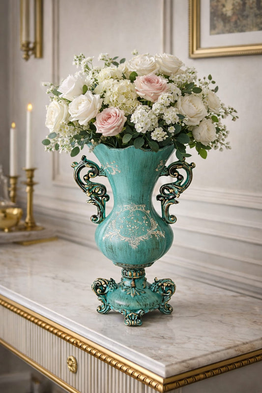 Vintage Opulence Table Vase
