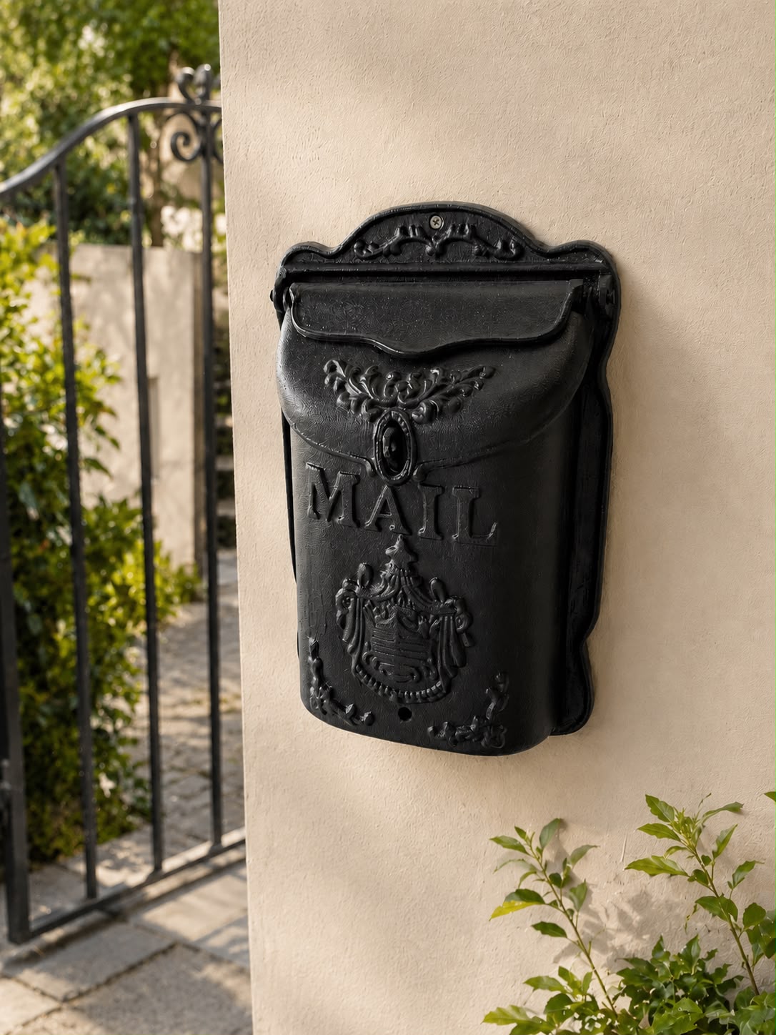 Vintage Cast Iron Mailbox