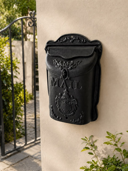 Vintage Cast Iron Mailbox