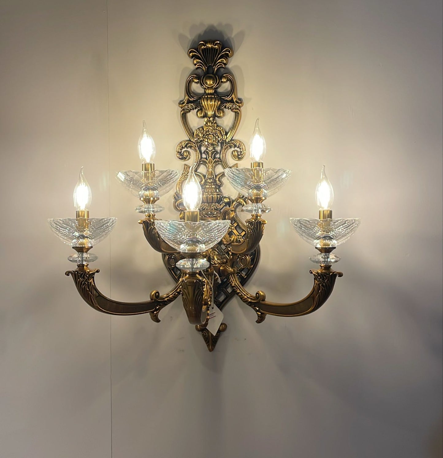 Classical Crystal Wall Light