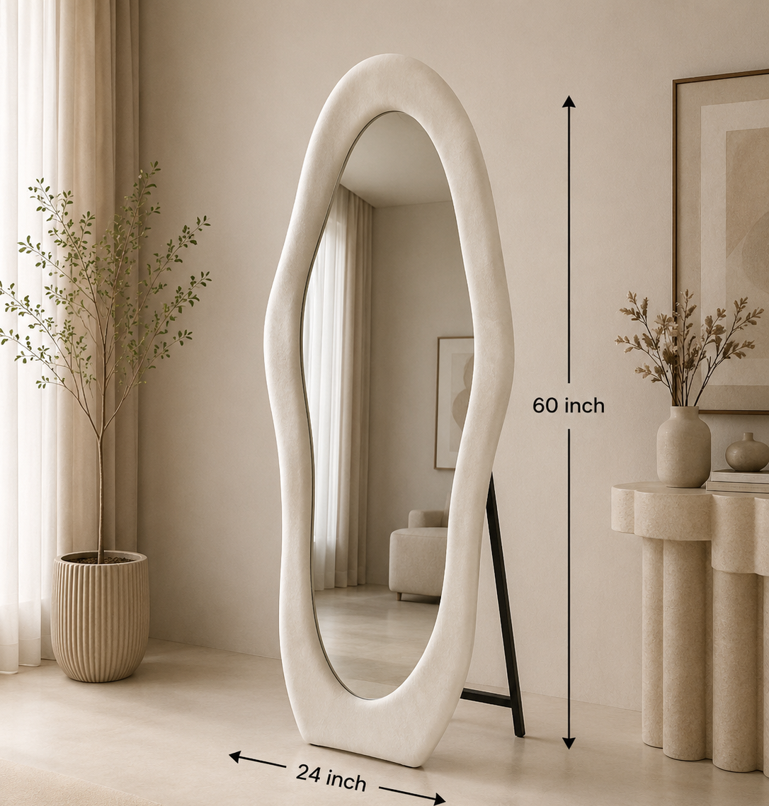 Fabric Floor Mirror