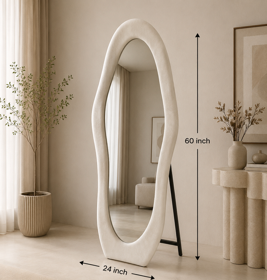 Fabric Floor Mirror