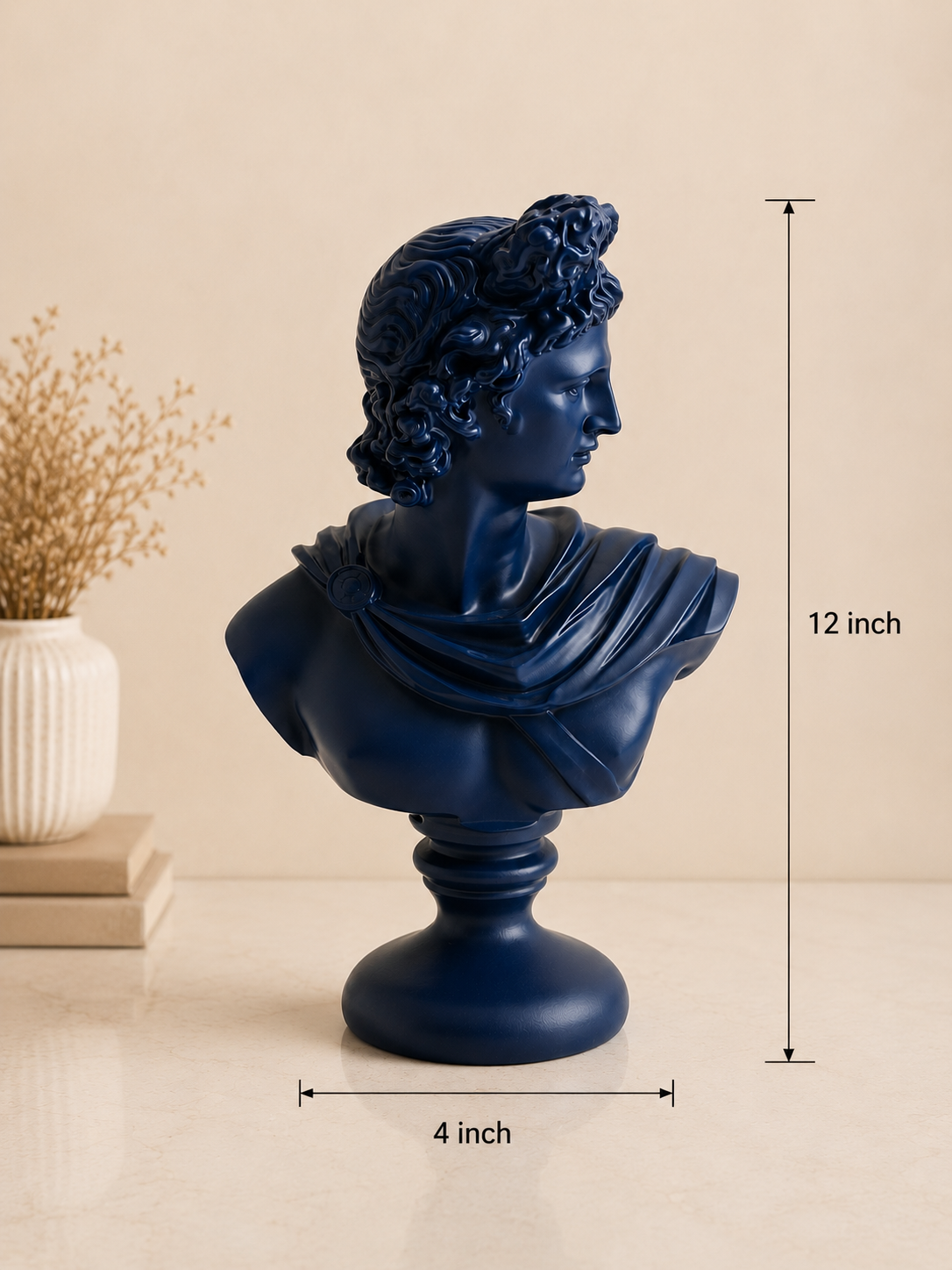 APOLLO BUST SCULPTURE