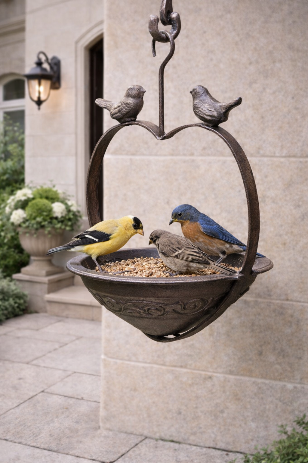 Iron Bird Feeder